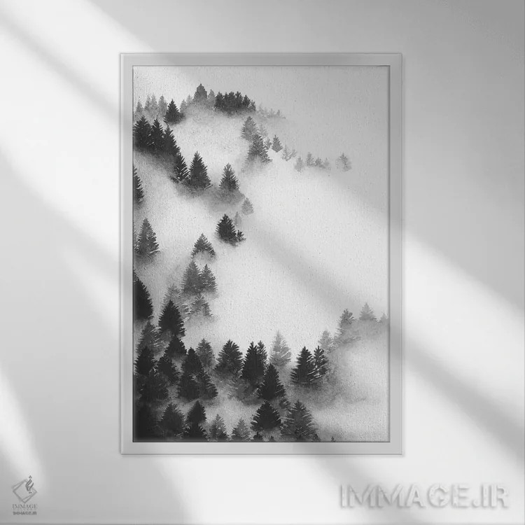 تابلو دکوراتیو وفور اثر ملیسا سلمین - نمای قابدار سفید