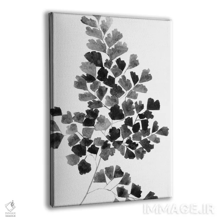 تابلو دکوراتیو سرخس سیاه اثر ملیسا سلمین - نمای پرسپکتیو محصول