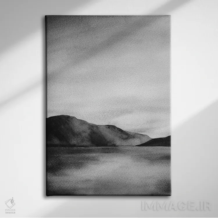 تابلو دکوراتیو گرگ ومیش رودخانه اثر ملیسا سلمین - نمای روبهرو روی دیوار