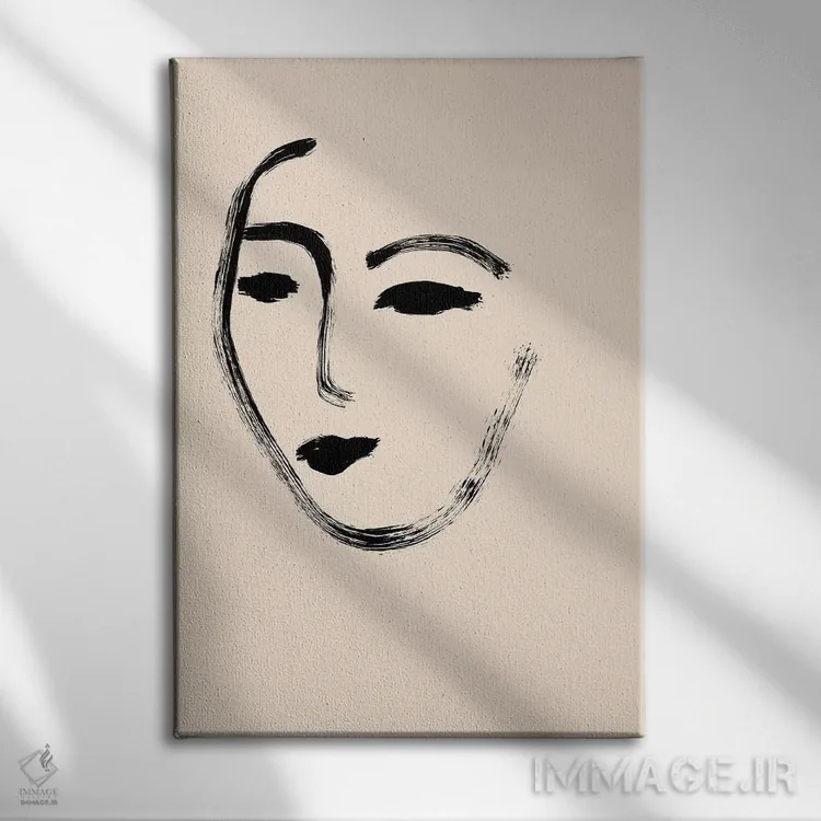 تابلو مینیمال او اثر ملیسا سلمین - نمای روبهرو روی دیوار