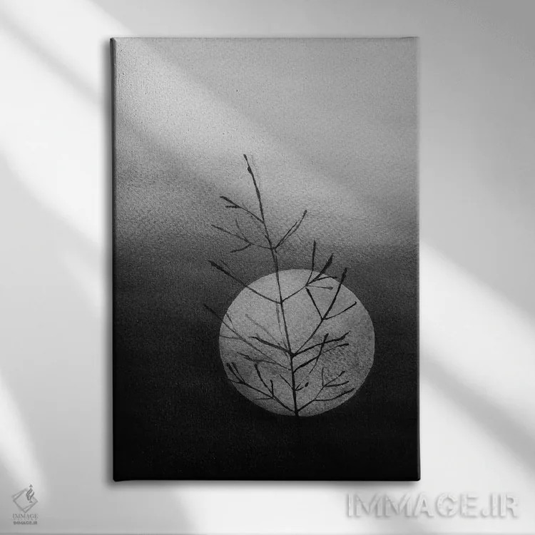 تابلو دکوراتیو نماد خوش یمن اثر ملیسا سلمین - نمای روبهرو روی دیوار