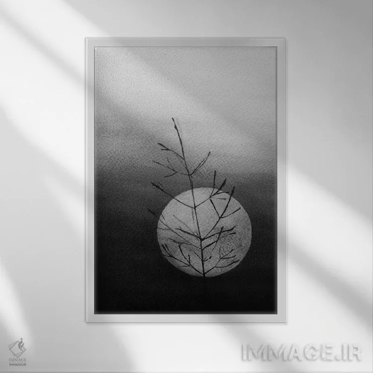 تابلو دکوراتیو نماد خوش یمن اثر ملیسا سلمین - نمای قابدار سفید