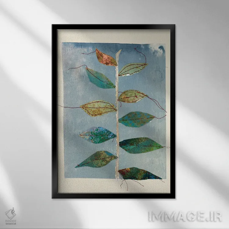 تابلو دکوراتیو ترمیم و رشد ۲۲.۱ اثر سارا اورت - نمای قابدار مشکی