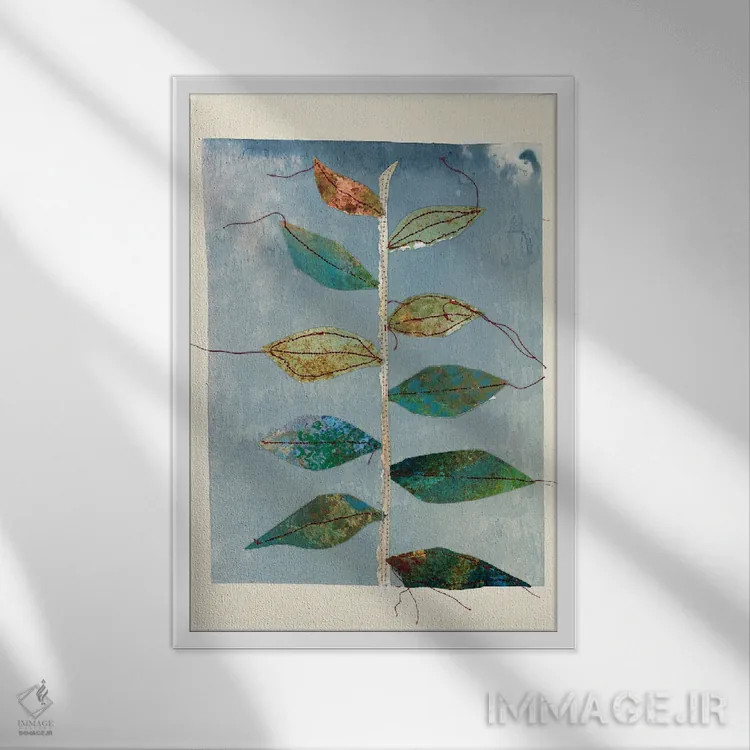 تابلو دکوراتیو ترمیم و رشد ۲۲.۱ اثر سارا اورت - نمای قابدار سفید
