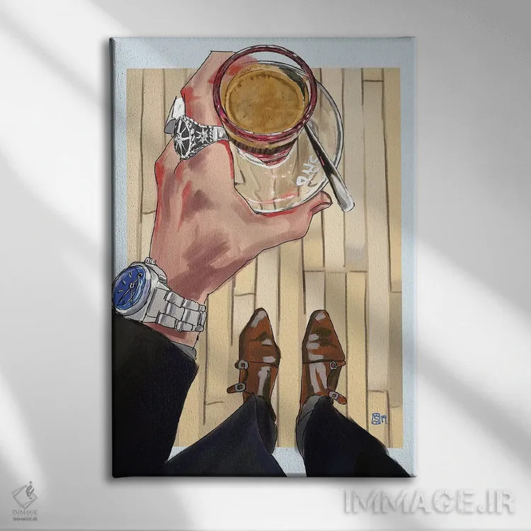 تابلو دکوراتیو اسکویب اثر سان فلومن - نمای روبهرو روی دیوار