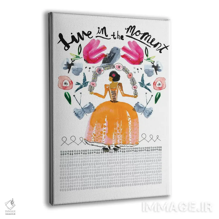 تابلو دکوراتیو در لحظه زندگی کن اثر سارا فرانکلین - نمای پرسپکتیو محصول