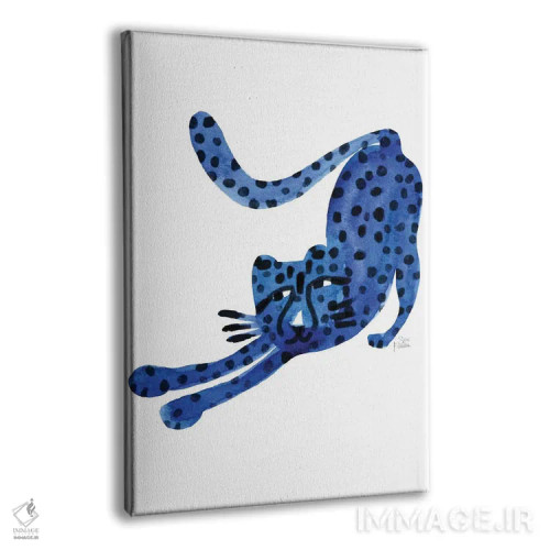 تابلو مینیمال گربه وحشی اثر سارا فرانکلین - نمای پرسپکتیو محصول