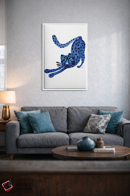 تابلو مینیمال گربه وحشی اثر سارا فرانکلین - D4W