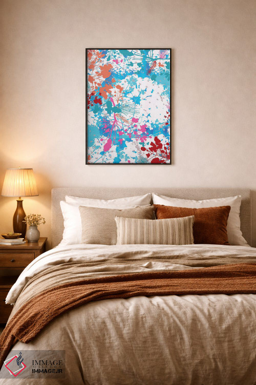 تابلو انتزاعی سایه نماهای برگ ها اثر سارا فرانکلین - D6B