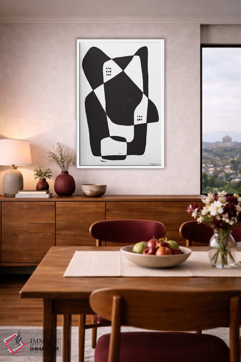 تابلو انتزاعی متضادها دو اثر استیتمنت گودز - D3W