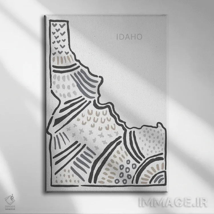 تابلو دکوراتیو آیداهو اثر استیتمنت گودز - نمای روبهرو روی دیوار
