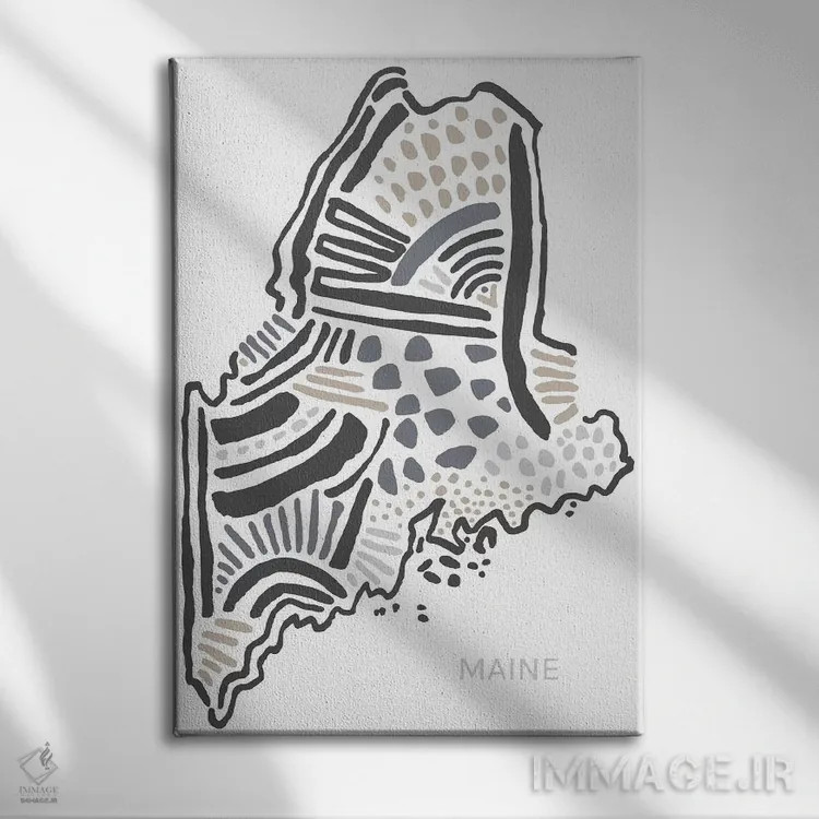 تابلو دکوراتیو مین اثر استیتمنت گودز - نمای روبهرو روی دیوار