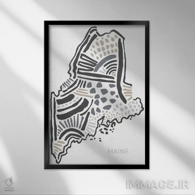تابلو دکوراتیو مین اثر استیتمنت گودز - نمای قابدار مشکی