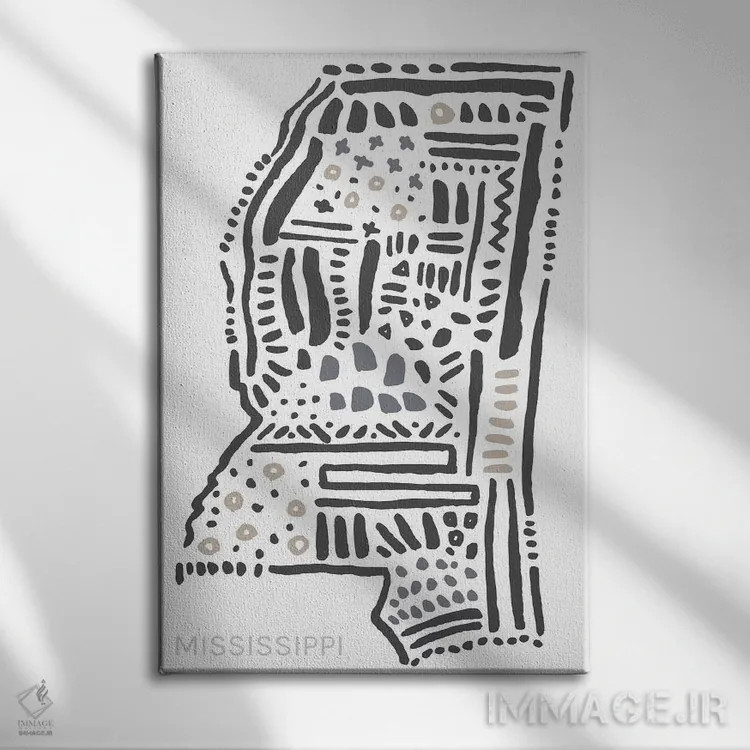 تابلو دکوراتیو می سی سی پی اثر استیتمنت گودز - نمای روبهرو روی دیوار