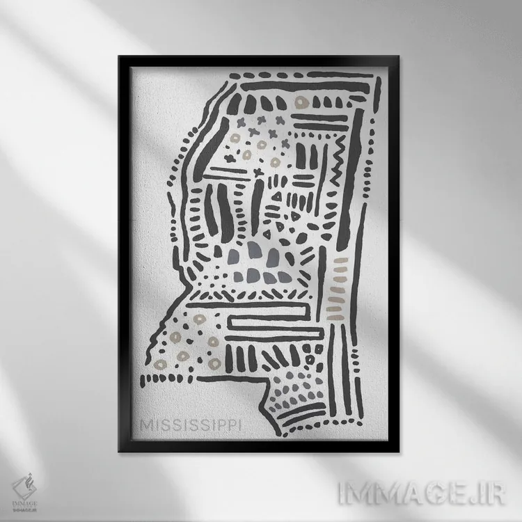 تابلو دکوراتیو می سی سی پی اثر استیتمنت گودز - نمای قابدار مشکی