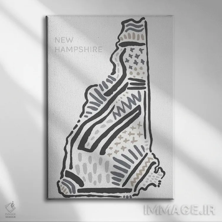 تابلو دکوراتیو نیوهمپشایر اثر استیتمنت گودز - نمای روبهرو روی دیوار