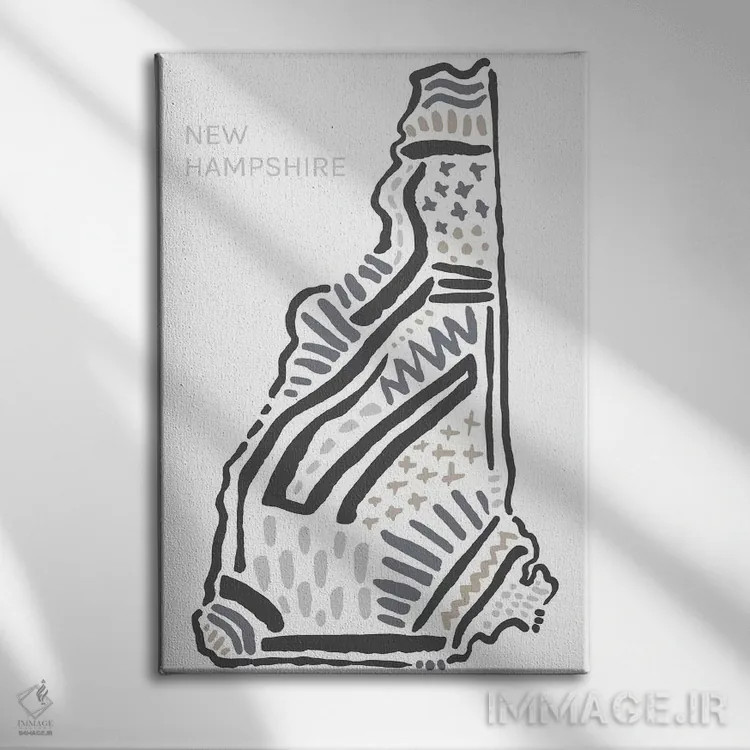 تابلو دکوراتیو نیوهمپشایر اثر استیتمنت گودز - نمای روبهرو روی دیوار