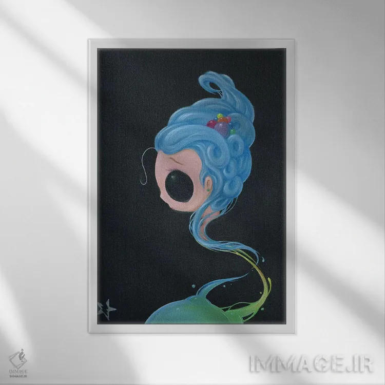 تابلو دکوراتیو پیش آگهی اثر شوگر فیولد - نمای قابدار سفید