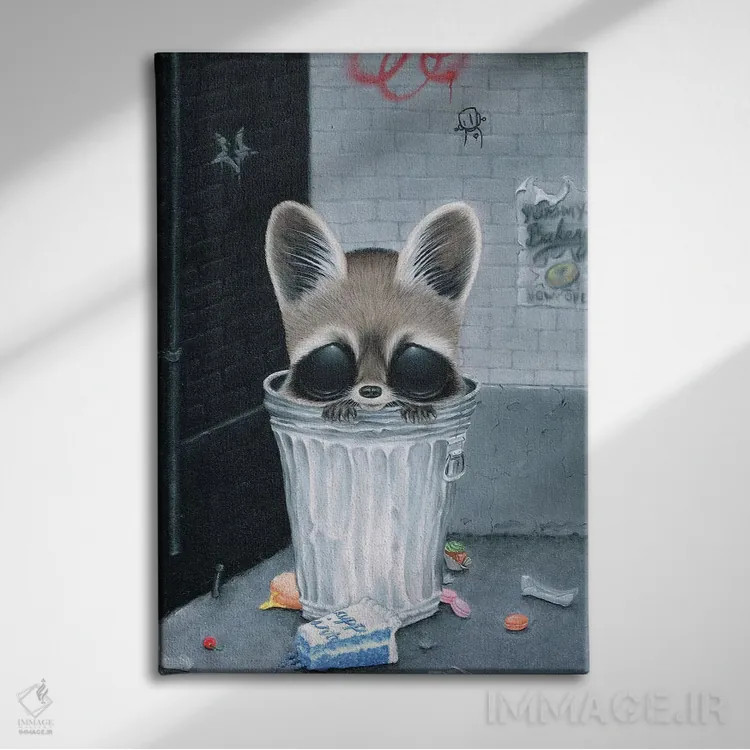 تابلو دکوراتیو روز خوش شانسی اثر شوگر فیولد - نمای روبهرو روی دیوار