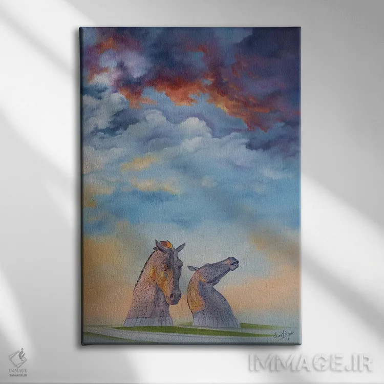 تابلو دکوراتیو کلمپیز اثر اسکات مک گرگور - نمای روبهرو روی دیوار