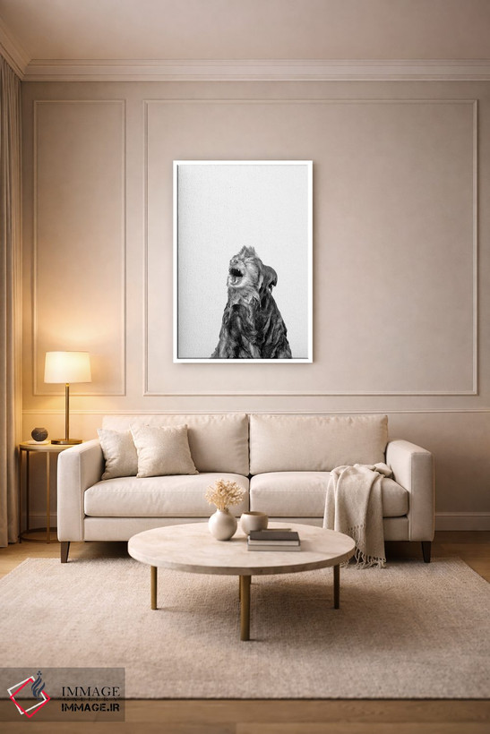 تابلو دکوراتیو Chelsea, Black & White,سگ خیس، چلسی اثر سوفی گامان - D3W