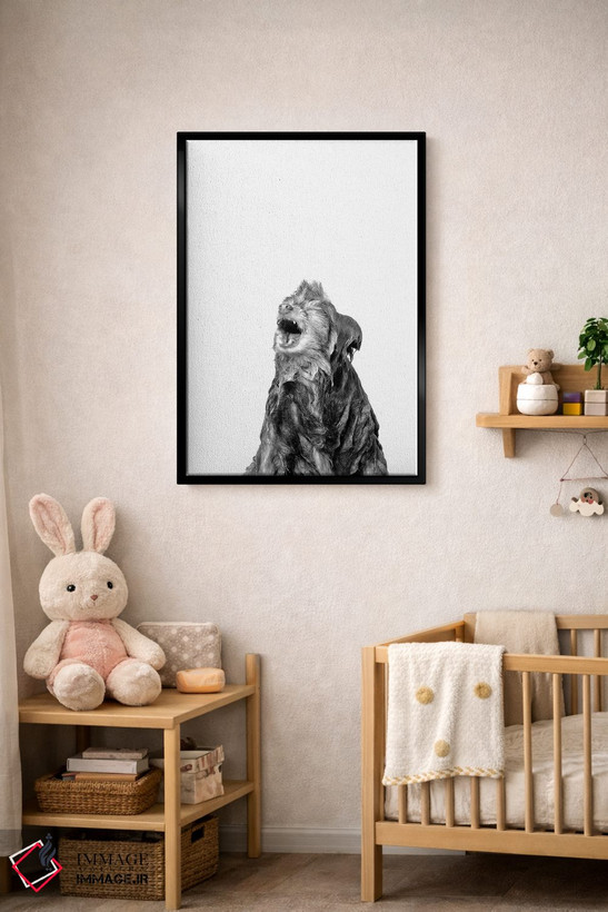 تابلو دکوراتیو Chelsea, Black & White,سگ خیس، چلسی اثر سوفی گامان - D5B