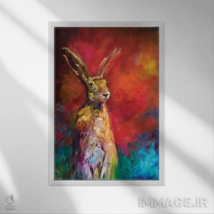 تابلو دکوراتیو ملاقات کننده ای مودب اثر سو گاردنر - نمای قابدار سفید