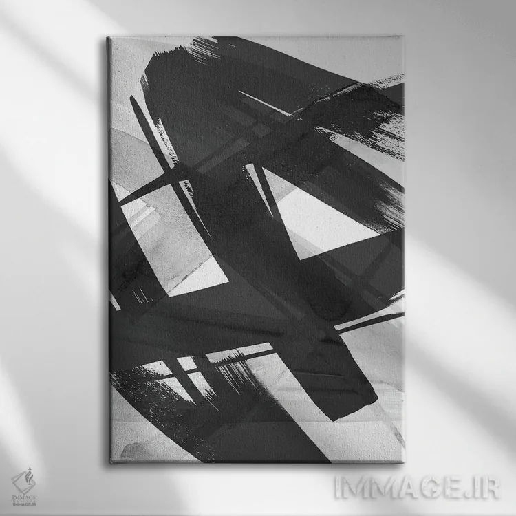 تابلو مینیمال نقاشی با صدای بلند I اثر استودیو گرافیک SD - نمای روبهرو روی دیوار