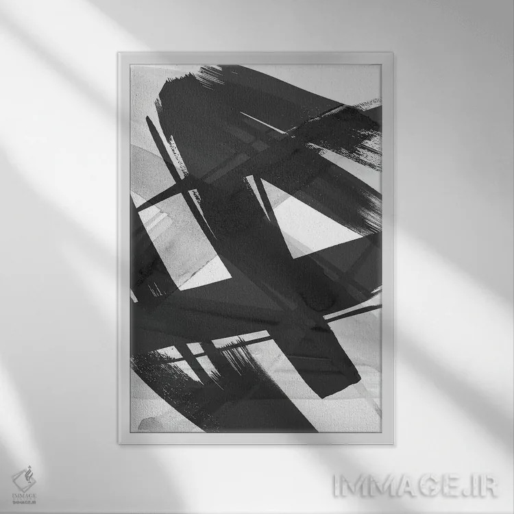 تابلو مینیمال نقاشی با صدای بلند I اثر استودیو گرافیک SD - نمای قابدار سفید