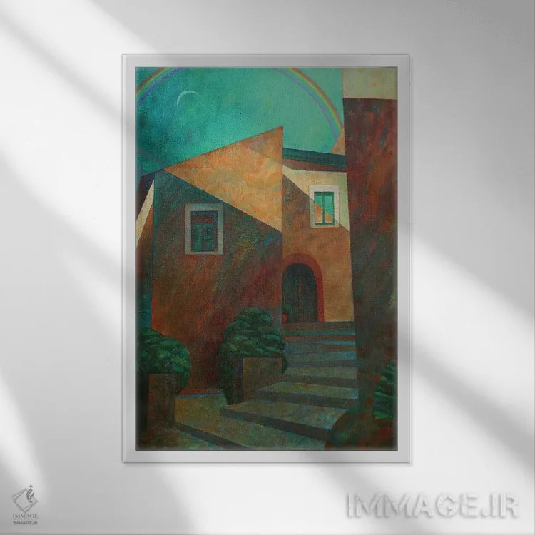 تابلو دکوراتیو Via Pietralima,مونته فورته چی لنتو، خیابان پیترالیما اثر سرژ واسی لندیوس - نمای قابدار سفید