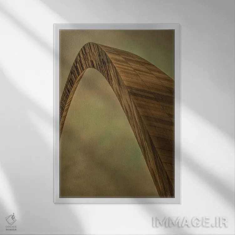 تابلو دکوراتیو دروازه ای به بهشت اثر بیل شرل - نمای قابدار سفید