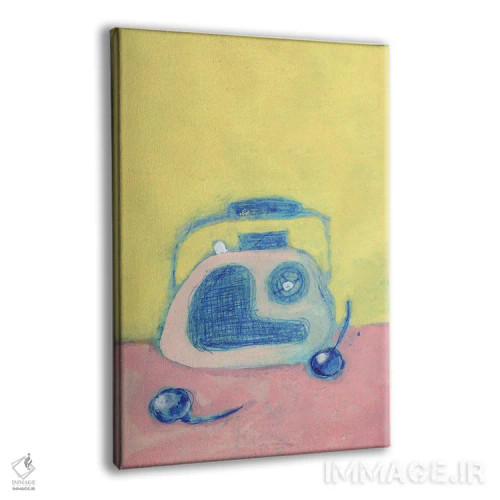 تابلو دکوراتیو رادیوی قدیمی با گیلاس اثر ژانیا شاریپژانوا - نمای پرسپکتیو محصول