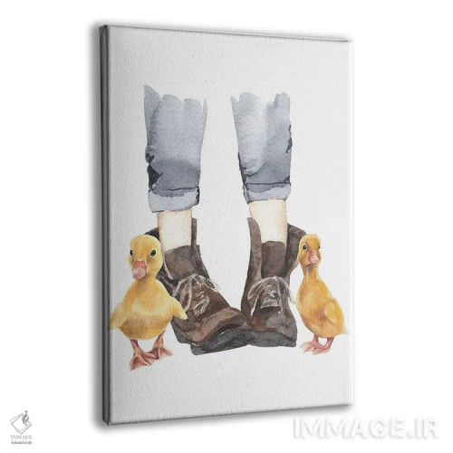 تابلو دکوراتیو جوجه اردک اثر ژانیا شاریپژانوا - نمای پرسپکتیو محصول