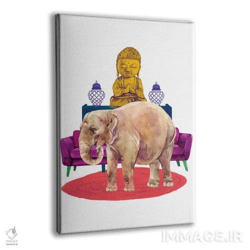 تابلو دکوراتیو فیل در اتاق اثر ژانیا شاریپژانوا - نمای پرسپکتیو محصول