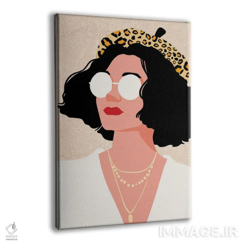 تابلو دکوراتیو کلاه بره یوزپلنگی اثر ژانیا شاریپژانوا - نمای پرسپکتیو محصول