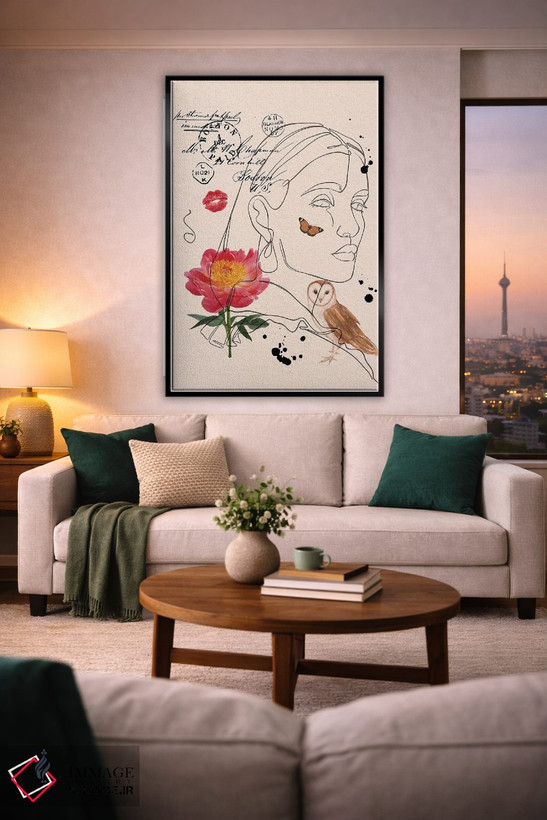 تابلو مینیمال کلاژ اثر ژانیا شاریپژانوا - D3B
