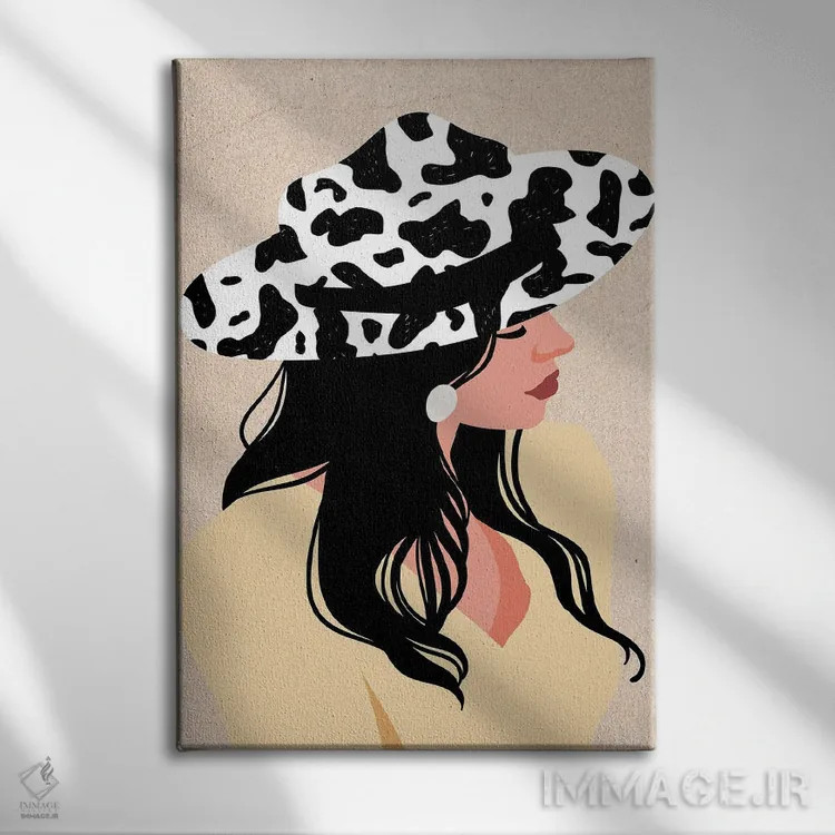 تابلو دکوراتیو کلاه گاوی من اثر ژانیا شاریپژانوا - نمای روبهرو روی دیوار