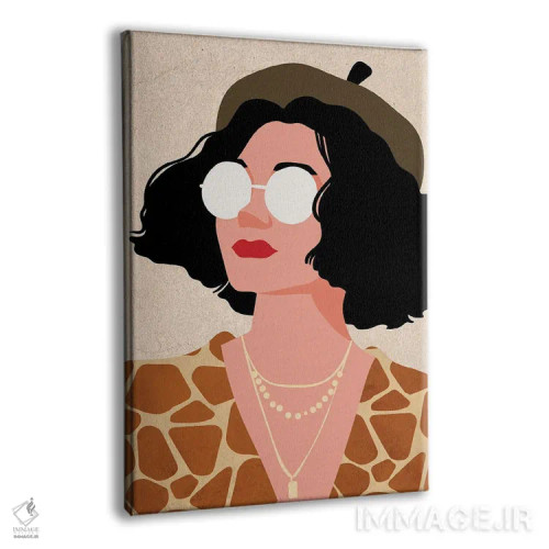 تابلو دکوراتیو زن بوهو اثر ژانیا شاریپژانوا - نمای پرسپکتیو محصول