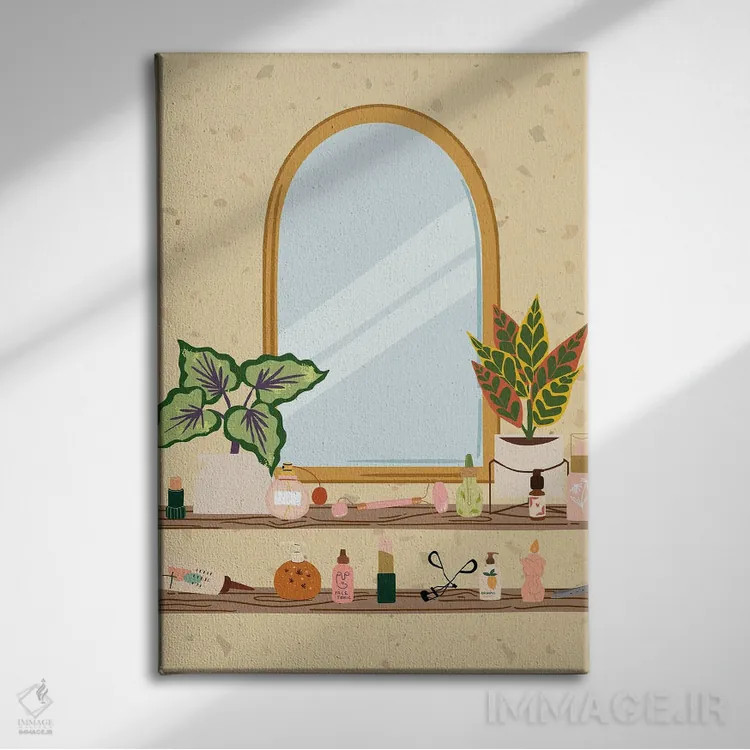 تابلو دکوراتیو دکور آرایشی ترازو اثر ژانیا شاریپژانوا - نمای روبهرو روی دیوار