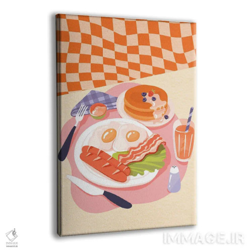 تابلو دکوراتیو صبحانه من اثر ژانیا شاریپژانوا - نمای پرسپکتیو محصول