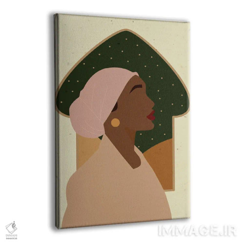 تابلو دکوراتیو زن مسلمان اثر ژانیا شاریپژانوا - نمای پرسپکتیو محصول