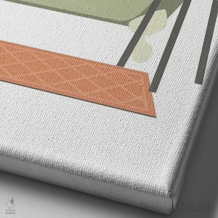 تابلو دکوراتیو لاما در وان حمام اثر ژانیا شاریپژانوا - نمای نزدیک بافت بوم