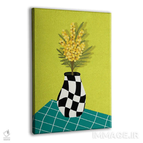 تابلو دکوراتیو طبیعت بی جان میموزا اثر ژانیا شاریپژانوا - نمای پرسپکتیو محصول