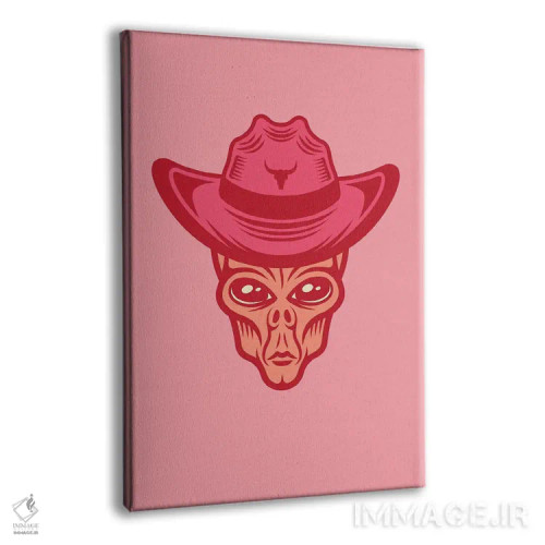 تابلو دکوراتیو دختر گاوچران فضایی اثر ژانیا شاریپژانوا - نمای پرسپکتیو محصول