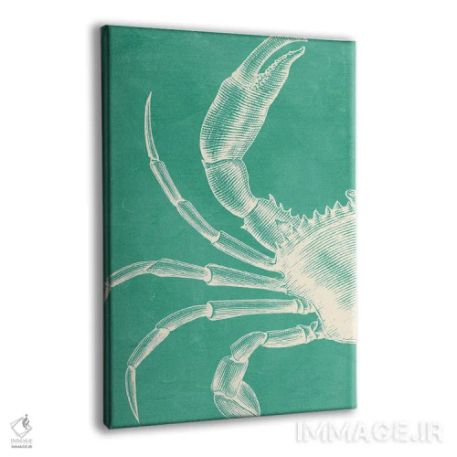تابلو دکوراتیو خرچنگ روی نعنا اثر ژانیا شاریپژانوا - نمای پرسپکتیو محصول