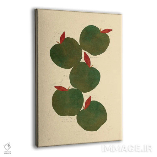 تابلو دکوراتیو سیب های سبز اثر ژانیا شاریپژانوا - نمای پرسپکتیو محصول
