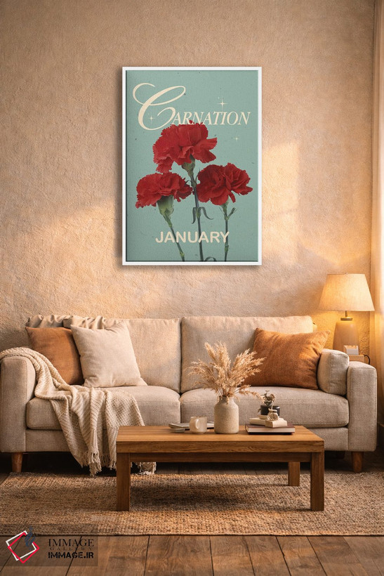تابلو دکوراتیو گل تولد دی اثر ژانیا شاریپژانوا - D3W