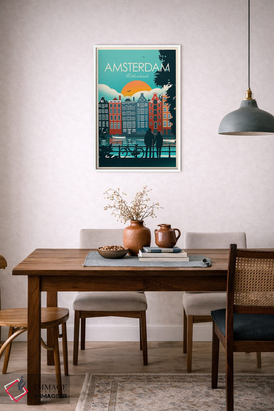 تابلو دکوراتیو آمستردام اثر استودیو اینسپشن - D6W