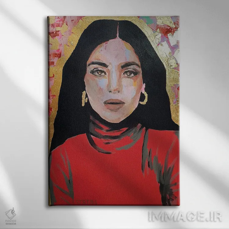 تابلو دکوراتیو ماریا اثر سرینا سینگ - نمای روبهرو روی دیوار