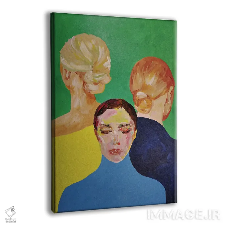تابلو دکوراتیو خواهران اثر سرینا سینگ - نمای پرسپکتیو محصول